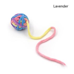Cat Self Hi Relieving Stuffy Bite Toy Ball (Option: Lavender-Diameter About 5cm)