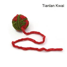 Cat Self Hi Relieving Stuffy Bite Toy Ball (Option: Tianlankui-Diameter About 5cm)