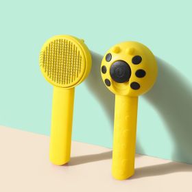 Pet Cleaning Supplies Insect Shape Cat Hair Removal Comb (Color: Yellow)
