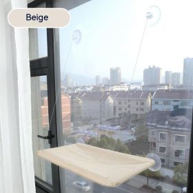 Four Seasons Swing Suction Cat Bed (Option: Beige-Opp Packaging)