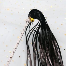 Ringing Paper Tassel Cat Teaser Toy (Option: Black-About 2640cm Long)