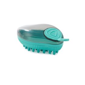 Styling Pet Silicone Shower Brush (Option: Dark green)