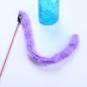 Pet Supplies Toy Cat Teaser Plush (Option: Purple-Pole Length 50CM)