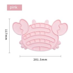 Lick Food Plate Pet Slow Food Plate Anti-choke Slow Feeding (Option: Pearlescent Bag Packaging-Crab Pink)