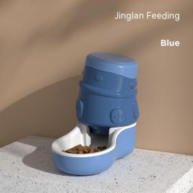 Pet Cat Dog Feeder Automatic Anti-tumble (Option: Clear Blue Water Fountain)