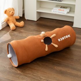 Cat Tunnel Cartoon Straight Foldable Toy (Option: Brown Bear Small Size-Universal)