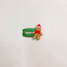 Christmas Cartoon Pet Headdress Cat Dog Barrettes (Option: Christmas Doll-3.2cm)