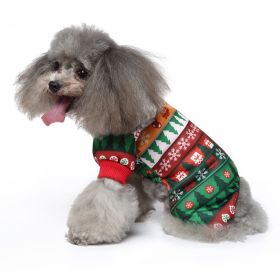 Pet Dog Halloween Christmas Festival Dress Up Clothes (Option: SDZ140 Snowflake Gift-S)
