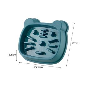 Food Bowl Dog Basin Small And Medium-sized Dogs Anti-choke Food Basin Large Rice Basin Pet Supplies Wholesale (Color: Blue)