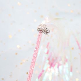 Ringing Paper Tassel Cat Teaser Toy (Option: Pink-About 2640cm Long)