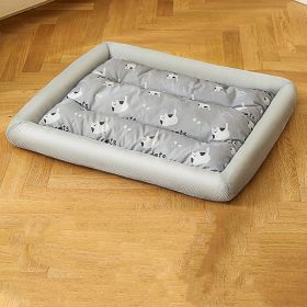 Summer Cool Sandwich Dog's Nest Cushion Pet Supplies (Option: Grey Cat-S)