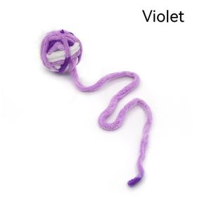 Cat Self Hi Relieving Stuffy Bite Toy Ball (Option: Violet-Diameter About 5cm)