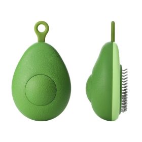 Pet Hair Remover Fruit-shaped Cat Dog Comb Pet Products (Option: 13X8X5cm-Avocado Green)