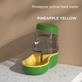 Pet Cat Dog Feeder Automatic Anti-tumble (Option: Pineapple Green Water Fountain)