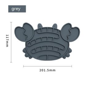Lick Food Plate Pet Slow Food Plate Anti-choke Slow Feeding (Option: Pearlescent Bag Packaging-Crab Gray)