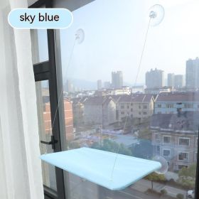 Four Seasons Swing Suction Cat Bed (Option: Blue-Color Box Package)