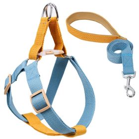 Color Pet Drawstring Leash Vest-style Dog Leash (Option: 8style-L)