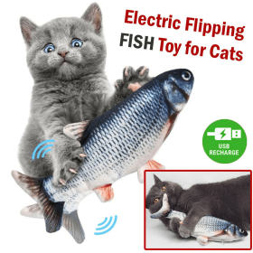 New Stylish Cat Toys For Kitten  Design Windmill And Fish (Color: As pic show)
