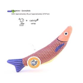 Relieving Stuffy Molars Catnip Toy (Option: Orange Broadsword Fish)