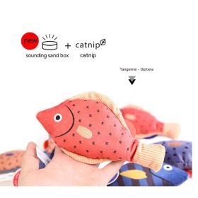 Relieving Stuffy Molars Catnip Toy (Option: Orange Mandarin Fish)