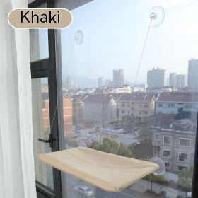 Four Seasons Swing Suction Cat Bed (Option: Khaki-Opp Packaging)