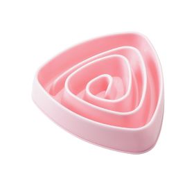 Oversized Plastic Triangle Dog Basin (Option: Large Pink)