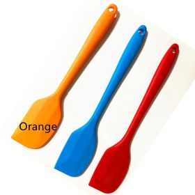Fashion Simple Silicone Pet Slow Food Mat (Option: Orange-Silicone Shovel)