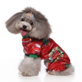 Pet Dog Halloween Christmas Festival Dress Up Clothes (Option: SDZ137 Christmas Wreath-XL)